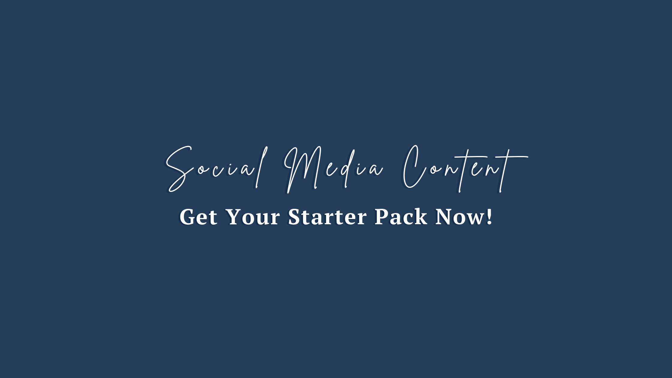 Social Media Easy Content Creation Starter Pack